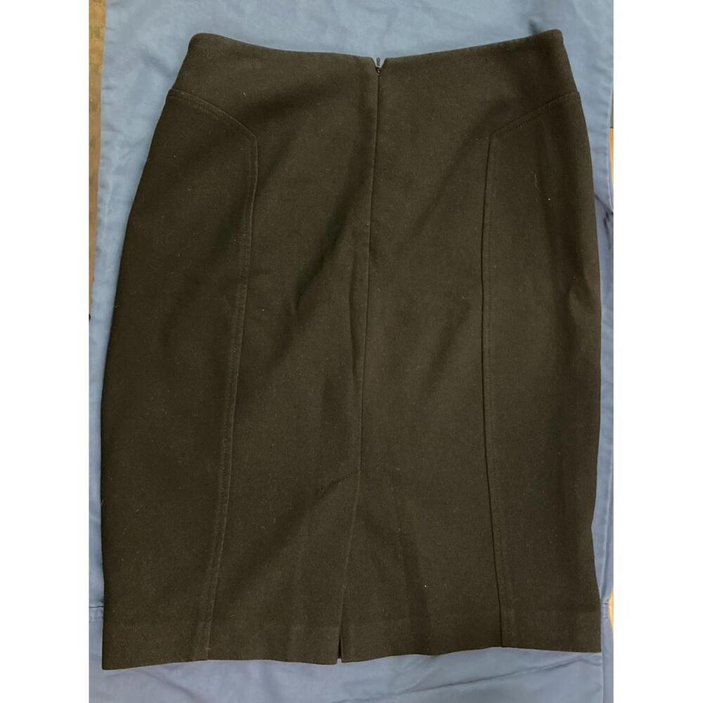 Halogen Black Pencil Skirt Size 4 Lined Stretch Sheath Back Zipper Dry Clean